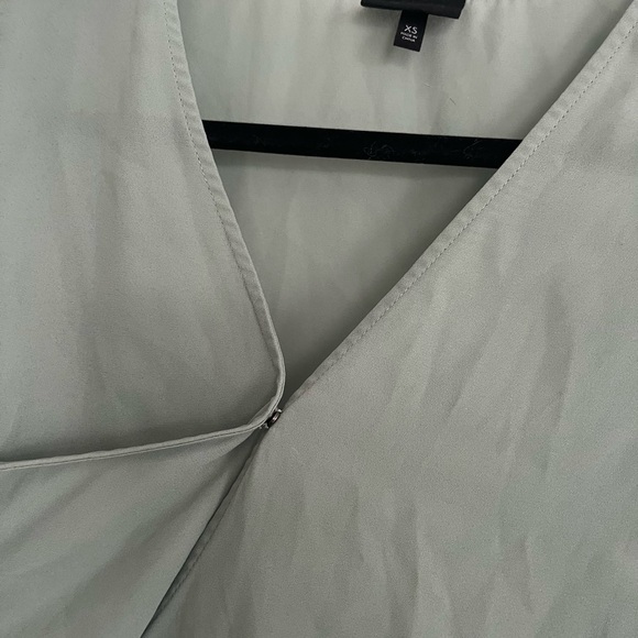 Dusty blue wrap blouse - Picture 2 of 4